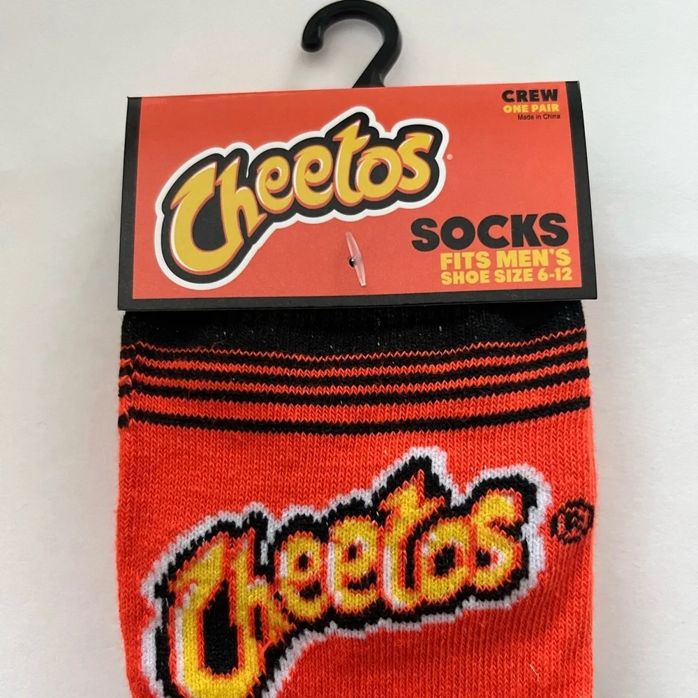 Cheetos Socks Fits Men’s Shoe Size 6-12